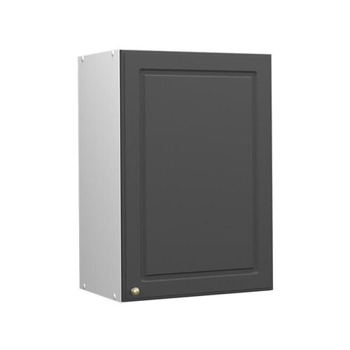 4066731051120 - Hängeschrank Küchenschrank Küchenmöbel Fame-Line Weiß Anthrazit-Gold Landhaus 50 cm Küche Einbauküche Hängeschrank Drehtür Einlegeboden Küchenzeile