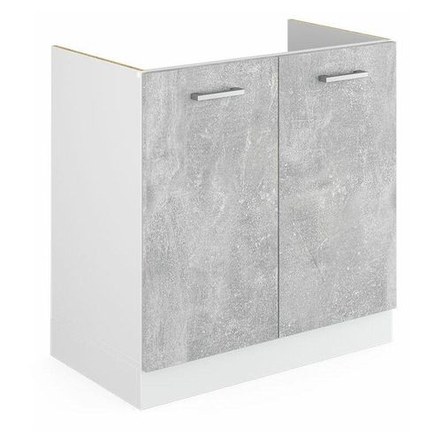 4251421933958 - Spülenunterschrank R-Line Beton 80 cm ohne Arbeitsplatte Vicco