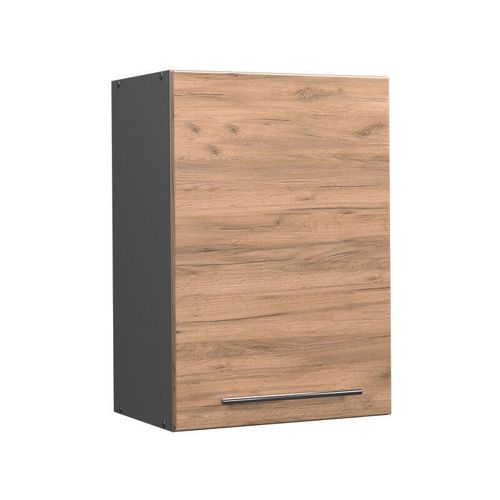 4066731145720 - Hängeschrank Küchenschrank Küchenmöbel Fame-Line Anthrazit Eiche modern 50 cm Küche Einbauküche Hängeschrank Drehtür Einlegeboden Küchenzeile