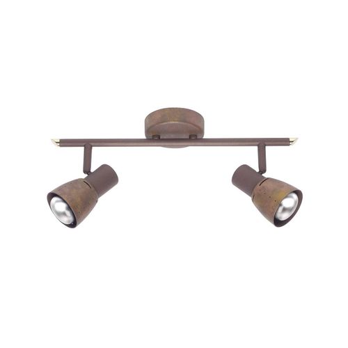 4004353036545 - Lampe Lava Spotrohr 2flg altkupfer 2x R50 E14 40W geeignet für Reflektorlampen (nicht enthalten) Köpfe schwenkbar - kupfer - Brilliant