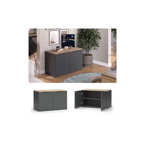 4066731413218 - Sideboard Wido Anthrazit 80 x 50 cm mit 2 Türen Vicco 4066731413218 - Sideboard Wido Anthrazit 80 x 50 cm mit 2 Türen Vicco