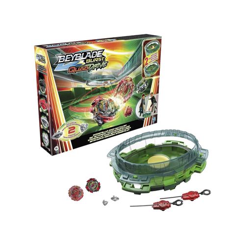 5010993986033 - F4694EU40 - Beyblade - Burst QuadDrive - Interstellar Drop Battle Set - Beystadium-Arena inkl 2 Kreisel und 2 Starter