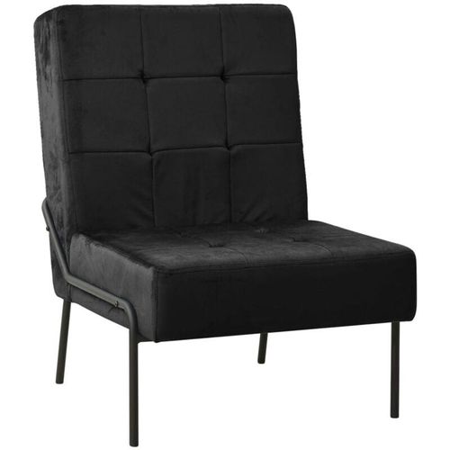 8720286198728 - Bonnevie - Relaxstuhl 65x79x87 cm Schwarz Samt vidaXL320820