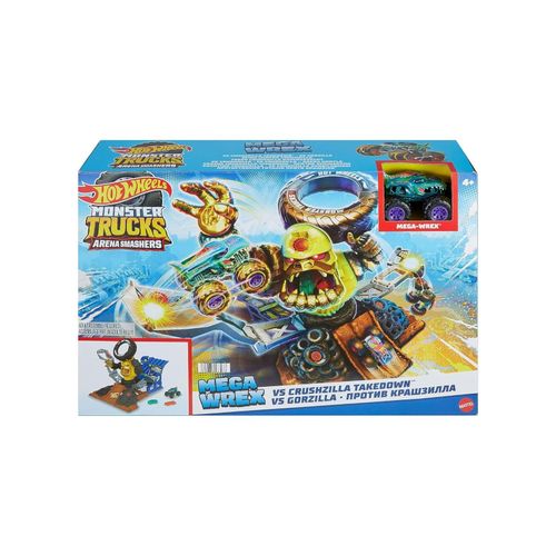 0194735166237 - HPR47 - Hot Wheels - Monster Trucks - Arena Smashers - Mega-Wrex - Interaktives Spielset mit einem Fahrzeug Crushzilla Takedown 0194735166237 - HPR47 - Hot Wheels - Monster Trucks - Arena Smashers - Mega-Wrex - Interaktives Spielset mit einem Fahrzeug Crushzilla Takedown