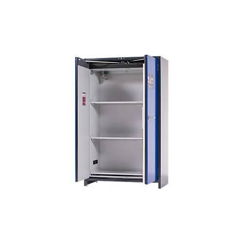 4054923265523 - Asecos Akku-Lagerschrank ION-CORE-90 CS 1200 3 Fachböden gelocht + 1 Bodenauffangwanne B 1193 x T 615 x H 1953 mm
