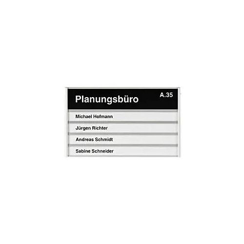 4024158022383 - Türschild 310477 5 Beschriftungsprofile Aluminium Silber 180 x 108 mm