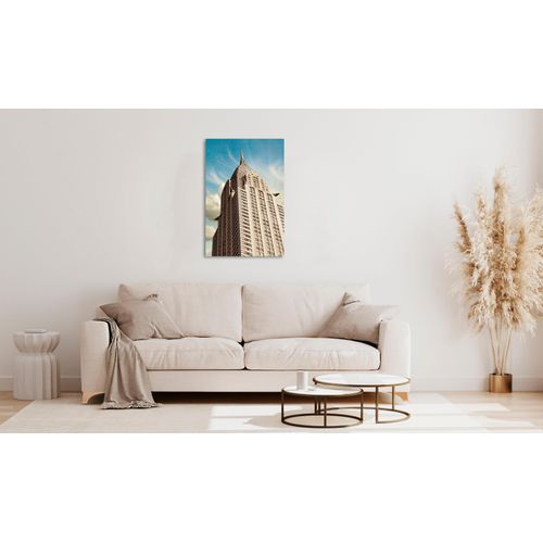 4047809882914 - Acrylglasbild QUEENCE Elard Bilder Gr B H 90 cm x 60 cm Acrylglasbild Stadt Hochformat 1 St beige Acrylglasbilder