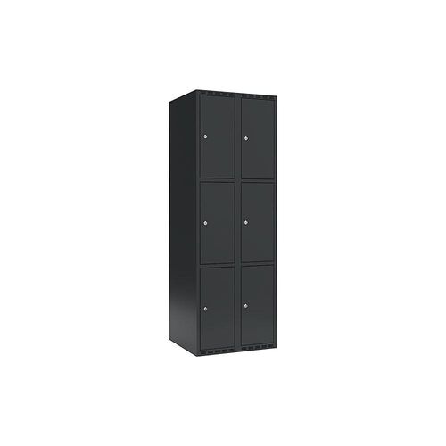 7042424852776 - 3er-Schließfachschrank Fydor 2 Abteile grau B 600 mm 2 Abteile flache Dachform Zylinderschloss 7042424852776 - 3er-Schließfachschrank Fydor 2 Abteile grau B 600 mm 2 Abteile flache Dachform Zylinderschloss