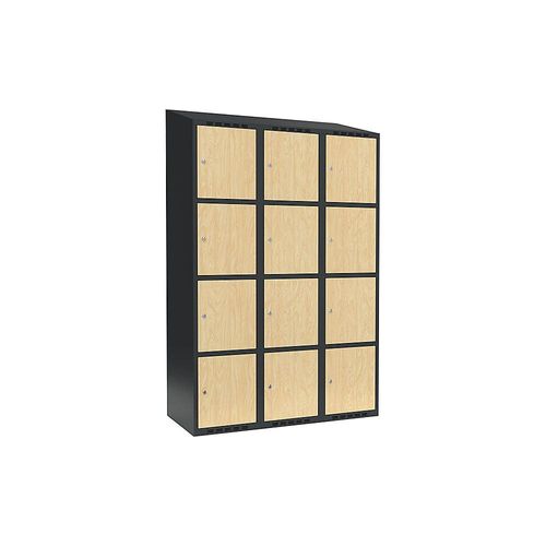 7042424849158 - 4er-Schließfachschrank Fydor 3 Abteile grau Birke B 1200 mm 3 Abteile schräge Dachform Zylinderschloss 7042424849158 - 4er-Schließfachschrank Fydor 3 Abteile grau Birke B 1200 mm 3 Abteile schräge Dachform Zylinderschloss