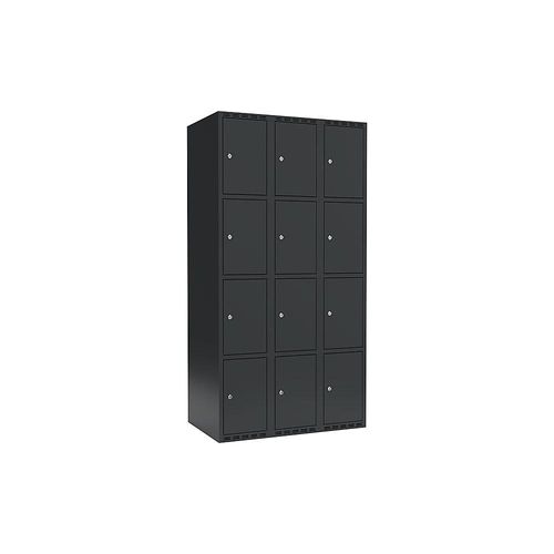 7042424852936 - 4er-Schließfachschrank Fydor 3 Abteile grau B 900 mm 3 Abteile flache Dachform Zylinderschloss 7042424852936 - 4er-Schließfachschrank Fydor 3 Abteile grau B 900 mm 3 Abteile flache Dachform Zylinderschloss