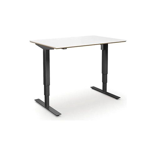 4061753261335 - Schreibtisch Atlanta Trend elektrisch höhenverstellbar gerade BxT 1200 x 800 mm weiß schwarz 4061753261335 - Schreibtisch Atlanta Trend elektrisch höhenverstellbar gerade BxT 1200 x 800 mm weiß schwarz