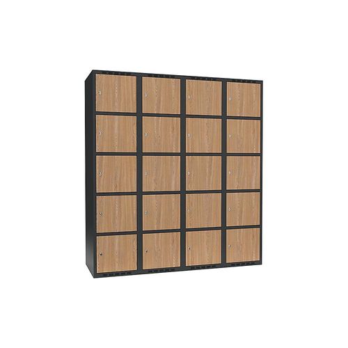 7042424848748 - 5er-Schließfachschrank Fydor 4 Abteile grau Eiche B 1200 mm 4 Abteile flache Dachform Zylinderschloss 7042424848748 - 5er-Schließfachschrank Fydor 4 Abteile grau Eiche B 1200 mm 4 Abteile flache Dachform Zylinderschloss