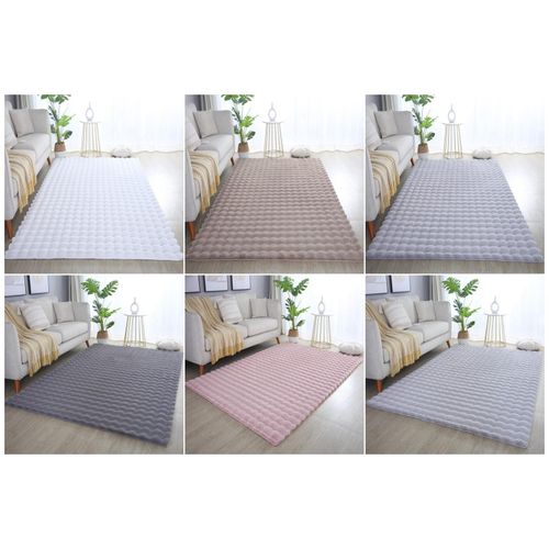 8682455392194 - Weicher Hochflor Teppich Wohnzimmer Einfarbig Flauschig Rutschfest 8682455392194 - Weicher Hochflor Teppich Wohnzimmer Einfarbig Flauschig Rutschfest