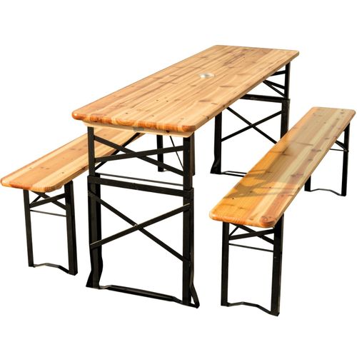 4260750013675 - holz4home® Bierzeltgarnitur - mehrteilig & klappbar inkl Wandhalterung Klassisch 4260750013675 - holz4home® Bierzeltgarnitur - mehrteilig & klappbar inkl Wandhalterung Klassisch