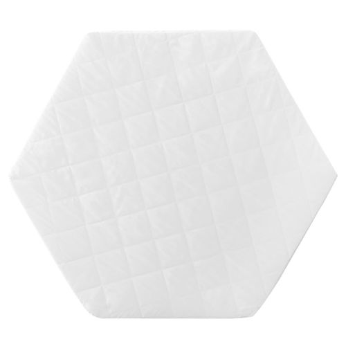 4005317280073 - Laufgittermatratze 6-eckig Laufstall-Matratze weiß gesteppt LxBxH ca 112 x 97 x 4 cm 4005317280073 - Laufgittermatratze 6-eckig Laufstall-Matratze weiß gesteppt LxBxH ca 112 x 97 x 4 cm