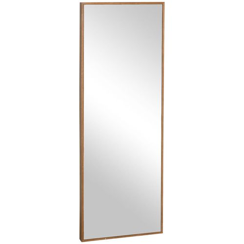 4255633526977 - Homcom - Wandspiegel Garderobenspiegel 125 x 45cm Flurspiegel mit Holzrahmen Ganzkörperspiegel Hängespiegel Wohnzimmerspiegel für Schlafzimmer Natur