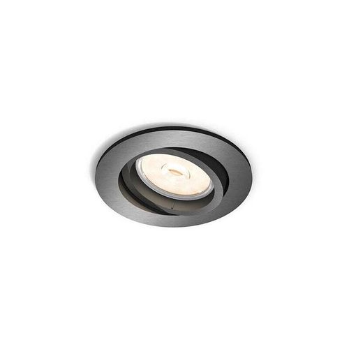 8718696160886 - - Downlight Einbaustrahler Rund Donegal Schnitt Ø70 mm Grau