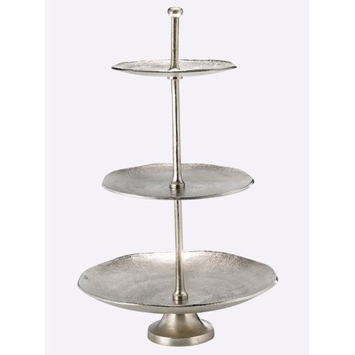 8903368997086 - Dekoschale HEINE HOME Dekoschalen Gr B H T 415 cm x 70 cm x 415 cm silberfarben Dekoschalen Dekotabletts
