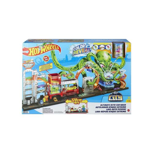 0194735005741 - City Ultimate Octo Car Wash Playset With 1 Color Reveal Car For Kids 4 Years & Up