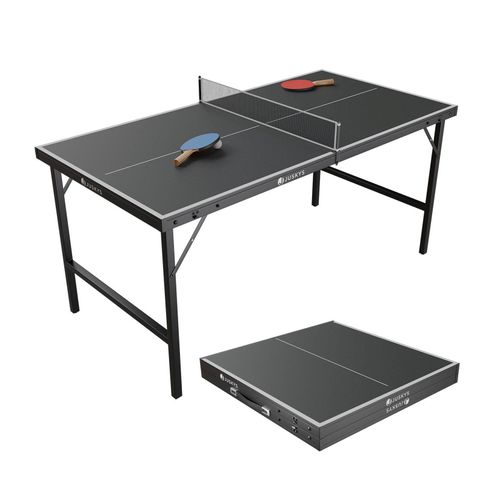 4262437182452 - Mini Tischtennisplatte Flexi mit Zubehör - Tisch klappbar - Indoor Tischtennis für Zuhause - Schwarz 4262437182452 - Mini Tischtennisplatte Flexi mit Zubehör - Tisch klappbar - Indoor Tischtennis für Zuhause - Schwarz