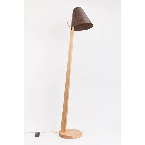 9005833998525 - Almut Von Wildheim - Stehlampe aus Holz Eiche geschwungen 1411 almut - Walnuss