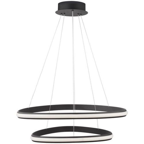 5212017419835 - Led Pendelleuchte Aries in Schwarz 2x 24W 2362lm - black - Nova Luce