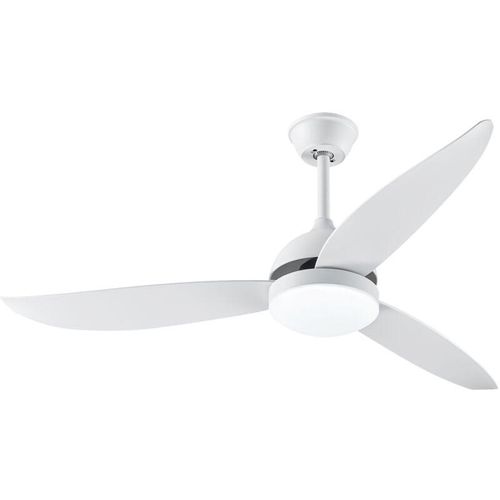 9562729820143 - Yongqing - Reinweiße geräuschlose Haushaltsventilatorlampe im nordischen modernen einfachen Stil Φ132×H43 cm