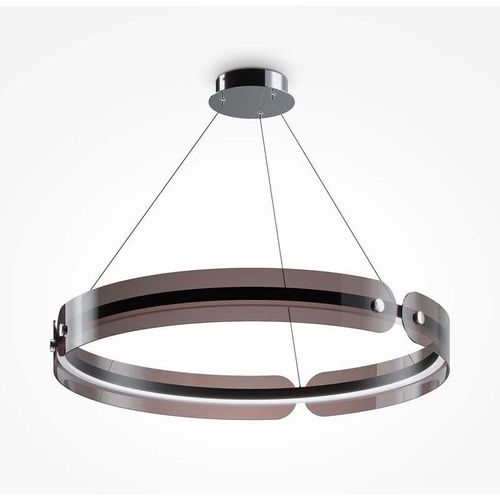 4262431051068 - Hängeleuchte Esszimmerlampe Pendelleuchte led Metall grau Ring Designleuchte