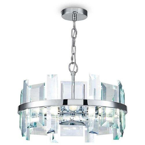 4262431052140 - Pendelleuchte Hängelampe Deckenlampe Kristalle Chrom Esszimmerleuchte D 60 cm