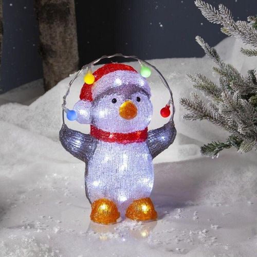 7391482059444 - Star Trading LED Lichtobjekt Crystalo Pinguin RGBW 09W 37lm IP44 - multicolour