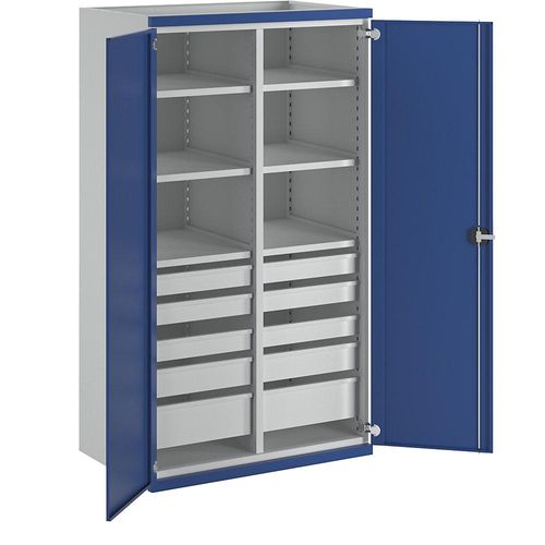 4014641089191 - Schwerlastschrank mit Trennwand 10 Schubladen HxBxT 1950 x 1084 x 690 mm ANKE
