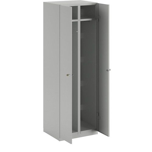 4250618227849 - Stahlschrank Breite 600 mm 2 Garderoben Türen lichtgrau 4250618227849 - Stahlschrank Breite 600 mm 2 Garderoben Türen lichtgrau