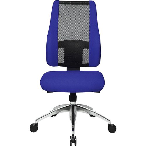 4014296966991 - Bürostuhl AIR SYNCRO Netzrückenlehne mit aufgepolsterten Seitenteilen schwarz   blau Topstar