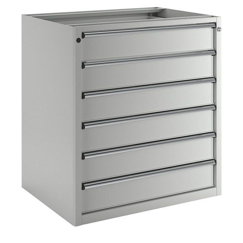 4014641404031 - Schubladenschrank ohne Platte Breite 910 mm Schubladentraglast 200 kg 6 Schubladen à 150 mm Front lichtgrau ANKE 4014641404031 - Schubladenschrank ohne Platte Breite 910 mm Schubladentraglast 200 kg 6 Schubladen à 150 mm Front lichtgrau ANKE