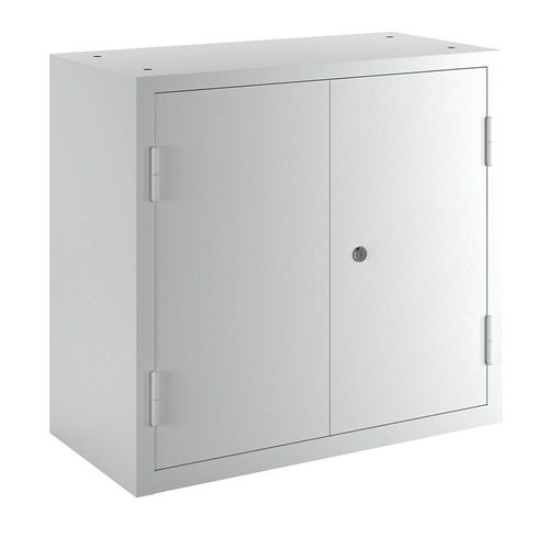 4061753005281 - eurokraft basic Werkstatt-Hängeschrank HxBxT 600 x 650 x 320 mm Vollblechtüren lichtgrau RAL 7035 4061753005281 - eurokraft basic Werkstatt-Hängeschrank HxBxT 600 x 650 x 320 mm Vollblechtüren lichtgrau RAL 7035
