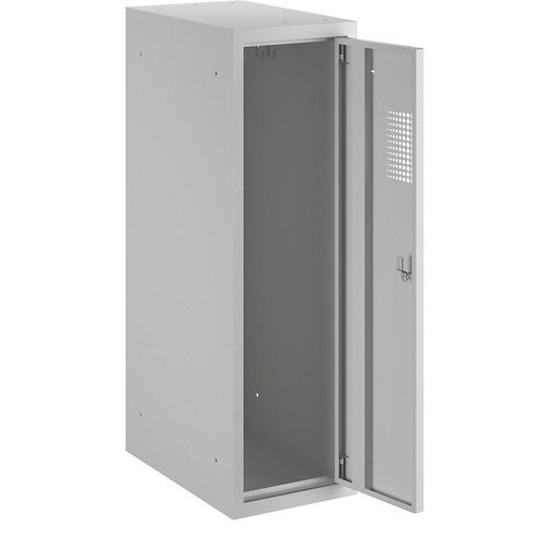 4061753006660 - eurokraft basic AMSTERDAM Kombi-Schließfachschrank Einzelmodul HxBxT 1000 x 300 x 500 mm mit Vorhängeschlossvorrichtung komplett lichtgrau 4061753006660 - eurokraft basic AMSTERDAM Kombi-Schließfachschrank Einzelmodul HxBxT 1000 x 300 x 500 mm mit Vorhängeschlossvorrichtung komplett lichtgrau