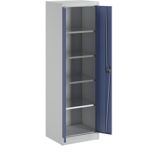 4250633313077 - mauser Magazinschrank HxB 1950 x 600 mm Tiefe 500 mm Gehäuse lichtgrau Türen brillantblau 4250633313077 - mauser Magazinschrank HxB 1950 x 600 mm Tiefe 500 mm Gehäuse lichtgrau Türen brillantblau