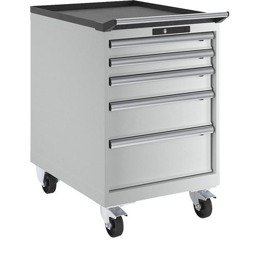 7612269063349 - LISTA Schubladenschrank fahrbar BxTxH 564 x 725 x 890 mm 5 Schubladen lichtgrau 7612269063349 - LISTA Schubladenschrank fahrbar BxTxH 564 x 725 x 890 mm 5 Schubladen lichtgrau