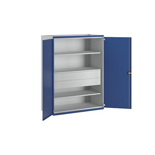 4014641088408 - Schwerlastschrank JUMBO mit 3 Fachböden 2 Schubladen HxBxT 1950 x 1484 x 690 mm 4014641088408 - Schwerlastschrank JUMBO mit 3 Fachböden 2 Schubladen HxBxT 1950 x 1484 x 690 mm