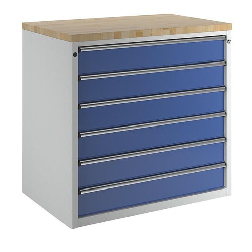4014641106195 - Schrank für Material- und Werkzeugausgabetheke 6 Schubladen 150 mm grau blau ANKE 4014641106195 - Schrank für Material- und Werkzeugausgabetheke 6 Schubladen 150 mm grau blau ANKE