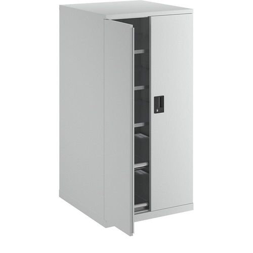 7612269055320 - LISTA Schubladenschrank mit Flügeltüren Höhe 1450 mm 5 Böden Traglast 200 kg lichtgrau 7612269055320 - LISTA Schubladenschrank mit Flügeltüren Höhe 1450 mm 5 Böden Traglast 200 kg lichtgrau