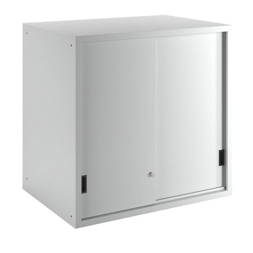 4047417507650 - LISTA Aufsatzschrank mit Schiebetüren Türen aus Vollblech HxBxT 1000 x 1023 x 725 mm lichtgrau 4047417507650 - LISTA Aufsatzschrank mit Schiebetüren Türen aus Vollblech HxBxT 1000 x 1023 x 725 mm lichtgrau