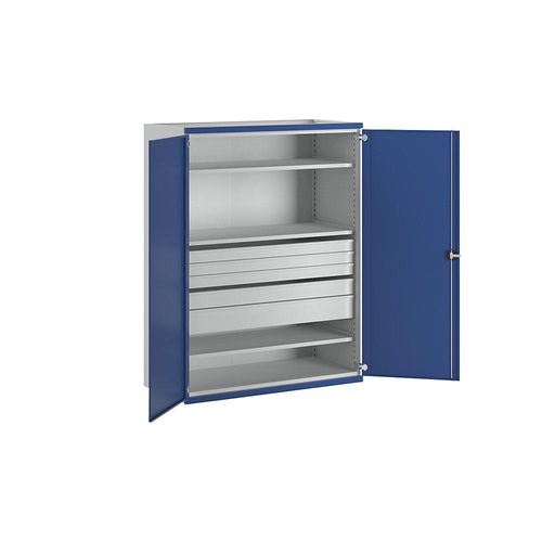 4014641089269 - Schwerlastschrank JUMBO mit 3 Fachböden 5 Schubladen HxBxT 1950 x 1484 x 690 mm 4014641089269 - Schwerlastschrank JUMBO mit 3 Fachböden 5 Schubladen HxBxT 1950 x 1484 x 690 mm