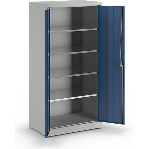 4250633318096 - mauser Schwerlast-Flügeltürschrank HxB 1950 x 950 mm Tiefe 600 mm lichtgrau enzianblau 4250633318096 - mauser Schwerlast-Flügeltürschrank HxB 1950 x 950 mm Tiefe 600 mm lichtgrau enzianblau