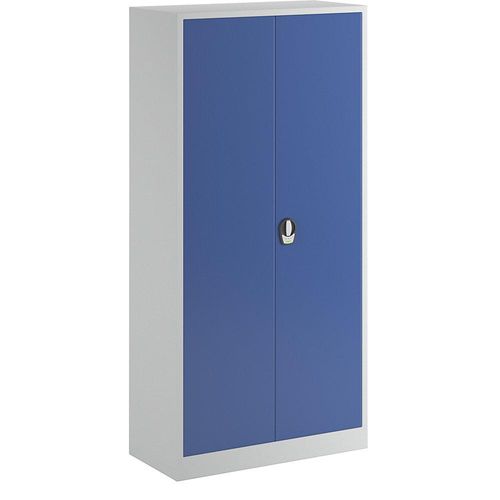 4250618252094 - Flügeltürschrank mit E-Schloss mit Vollblechtüren lichtgrau enzianblau Wolf 4250618252094 - Flügeltürschrank mit E-Schloss mit Vollblechtüren lichtgrau enzianblau Wolf