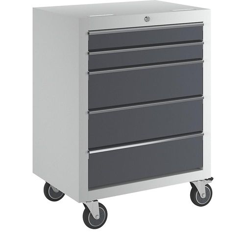 4260563724867 - Schubladen-Rollwagen HxBxT 860 x 646 x 460 mm mit 5 Schubladen und 4 Lenkrollen 4260563724867 - Schubladen-Rollwagen HxBxT 860 x 646 x 460 mm mit 5 Schubladen und 4 Lenkrollen