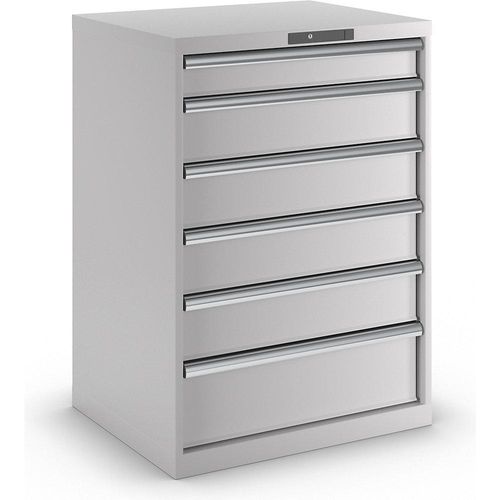 7612269001563 - LISTA Schubladenschrank 6 Schubladen BxTxH 717 x 725 x 1000 mm lichtgrau 7612269001563 - LISTA Schubladenschrank 6 Schubladen BxTxH 717 x 725 x 1000 mm lichtgrau