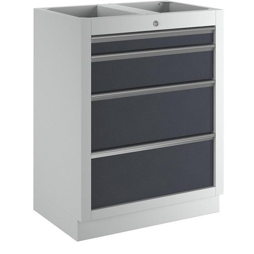 4260563724836 - Schubladen-Unterschrank mit 4 Schubladen HxBxT 910 x 680 x 460 mm 4260563724836 - Schubladen-Unterschrank mit 4 Schubladen HxBxT 910 x 680 x 460 mm