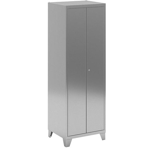4061753116703 - Edelstahl-Schrank mit Stollenfüßen Lagerschrank mit 4 Fachböden Höhe x Breite x Tiefe 1800 x 600 x 500 mm 4061753116703 - Edelstahl-Schrank mit Stollenfüßen Lagerschrank mit 4 Fachböden Höhe x Breite x Tiefe 1800 x 600 x 500 mm
