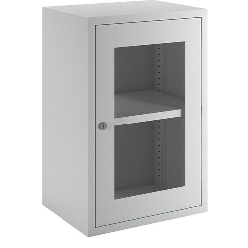 4055479002075 - Hängeschrank 1 Sichtfenstertür Rückwand glatt 1 verstellbarer Boden Zylinderschloss BxTxH 400x300x600 mm ral 7035 4055479002075 - Hängeschrank 1 Sichtfenstertür Rückwand glatt 1 verstellbarer Boden Zylinderschloss BxTxH 400x300x600 mm ral 7035